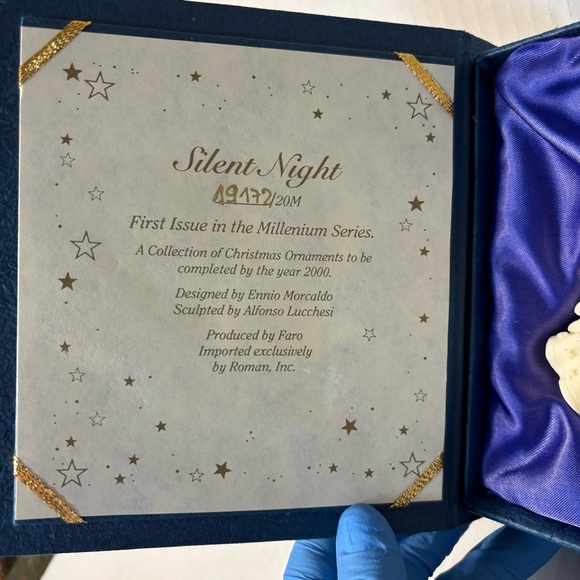 Roman The Millenium Ornament Limited Edition Silent Night vintage ornament - Picture 7 of 9